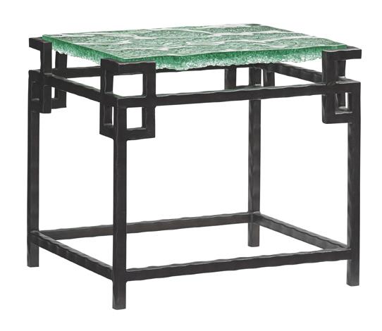 Glass top top end tables metal